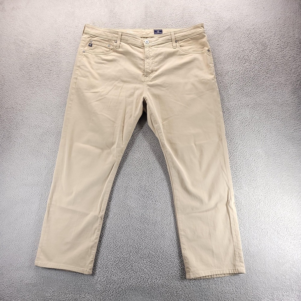 AG Jeans Mens 40x28 Beige Everett Slim Straight Stretch Denim Pants 1794SUDC8W